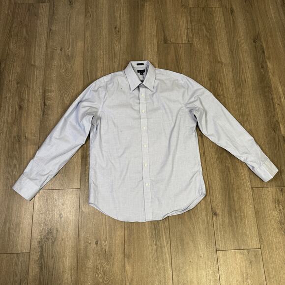 J.Crew Classic Fit Button Up Shirt Mens M Blue Long Sleeve Stretch Cotton Blend - Picture 2 of 6